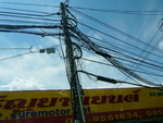 Puket Explorer  Phuket Strassen Stromkabel (TH).